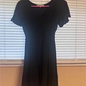 Rewind Classic Black Midi Dress